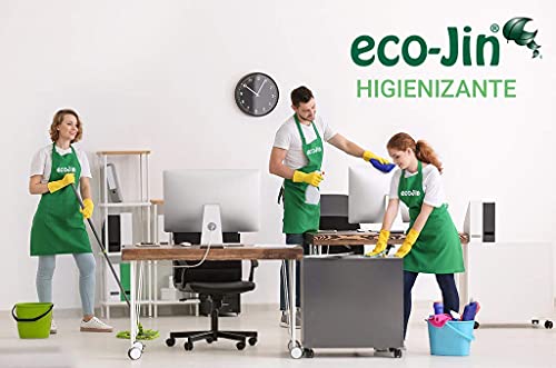 ECO-JIN SPA DETERGENTE MULTISUPERFICIES Concentrado Gama Alta (Gran Poder DESENGRASANTE) 1 LITRO Aroma SPA + VAPORIZADOR (Color del PULVERIZADOR SEGÚN Stock)