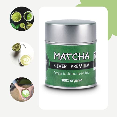 Eguia te matcha, lata de 30 g de polvo japonés puro 100% & primera calidad te matcha slim adelgazante | te verde matcha detox, color intenso & aroma natural