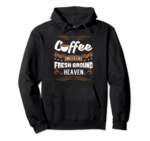 El café huele a cielo fresco Sudadera con Capucha