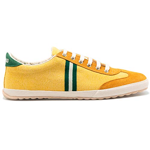 El Ganso Zapatillas Deportivas para Hombre. Match, Berliner y Low-Top. Sneaker Walking Unisex (Match Yellow Canvas, Numeric_43)