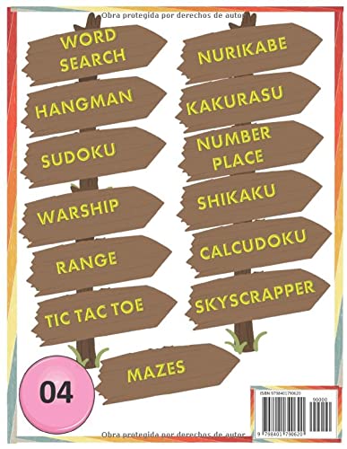 El libro de acertijos definitivo sobre la salud cerebral para mujeres: BÚSQUEDA DE PALABRAS✅HANGMAN✅SUDOKU✅WARSHIP✅RANGE✅TIC TAC TOE ... DE LUGAR✅SHIKAKU✅CALCUDOKU✅SKYSCRAPPER✅MAZES