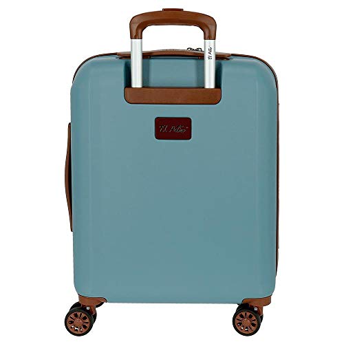 El Potro Ocuri Maleta de Cabina Azul 40x55x20 cms Rígida ABS Cierre TSA 37L 3,3Kgs 4 Ruedas Dobles Extensible Equipaje de Mano