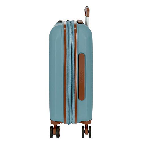 El Potro Ocuri Maleta de Cabina Azul 40x55x20 cms Rígida ABS Cierre TSA 37L 3,3Kgs 4 Ruedas Dobles Extensible Equipaje de Mano