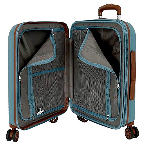 El Potro Ocuri Maleta de Cabina Azul 40x55x20 cms Rígida ABS Cierre TSA 37L 3,3Kgs 4 Ruedas Dobles Extensible Equipaje de Mano