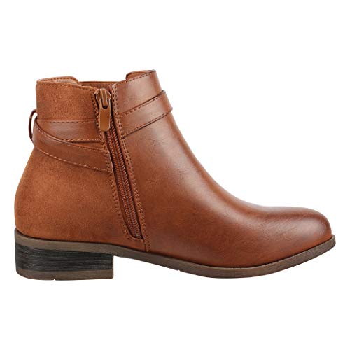 Elara Botines Mujer Chelsea Ankle Boots Chunkyrayan Camello 2018 C298-Camel-39