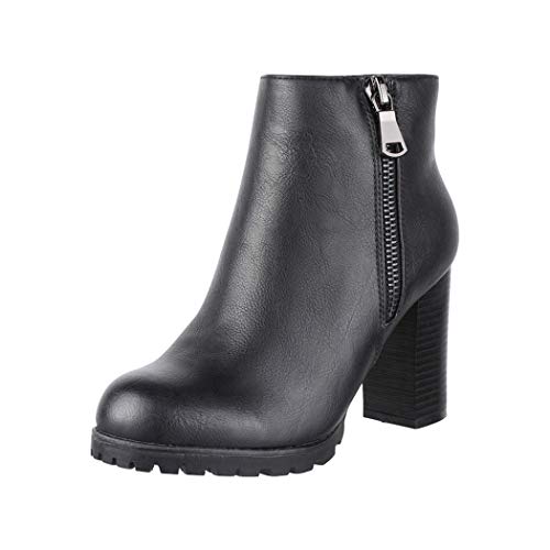 Elara Botines Mujer Chunkyrayan Negro 2018 C223-Black-36