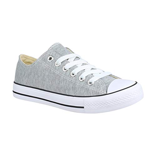 Elara Zapatilla de Deporte Unisex Mujer Hombre Low Top Chunkyrayan Gris Claro CHF Lt.Grey-38