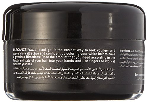 Elegance Plus Gel and Color, Black, 3.5 Ounce by Elegance