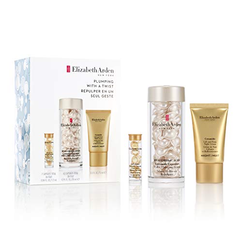 Elizabeth Arden Set Ceramide Cápsulas De Ácido Hialurónico 60 Unidades, 15ml Crema Ceramide Lift & Firm Night Cream Y 7 Cápsulas Advanced Ceramide Eye, color Multicolor