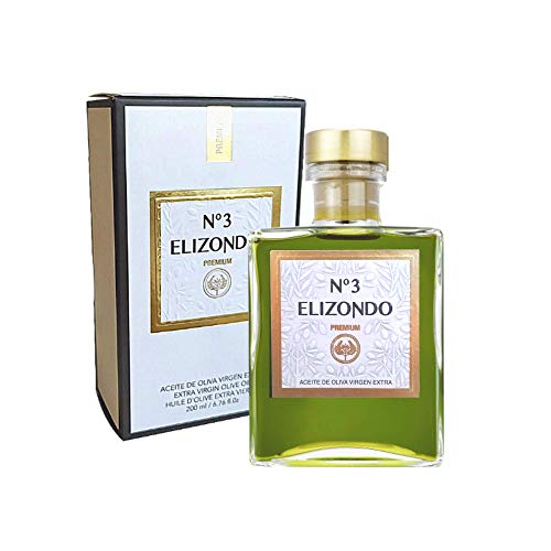 Elizondo Nº3 - Aceite de Oliva Virgen Extra Picual - Botella 200ml con Estuche