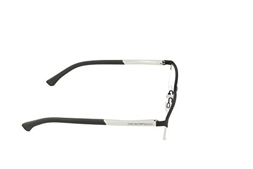 Emporio Armani 3094 Monturas de Gafas, Black Rubber, 55 para Hombre