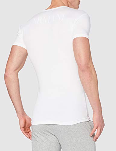 Emporio Armani CC716 110810 00010 Camiseta Interior, Hombre, Blanco (White), L