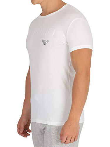 Emporio Armani CC716 111035 00010 Camiseta Interior, Hombre, Blanco (White), L