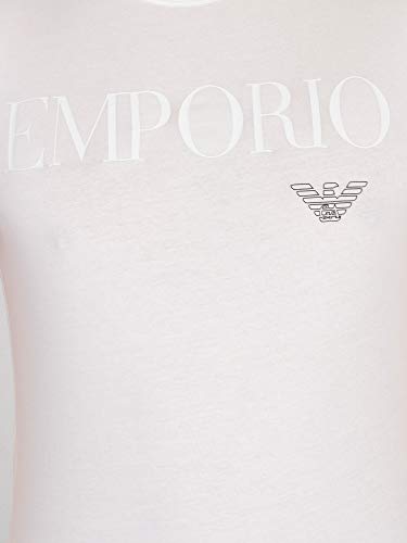 Emporio Armani CC716 111035 00010 Camiseta Interior, Hombre, Blanco (White), L