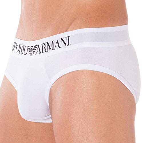 Emporio Armani CC729 Slip, Hombre, Blanco (White), L