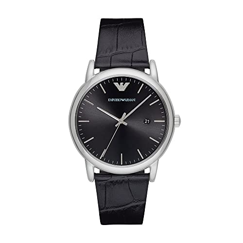 Emporio Armani Reloj Analógico para Hombre de Cuarzo AR2500 Multicolor (Gris/Azul)