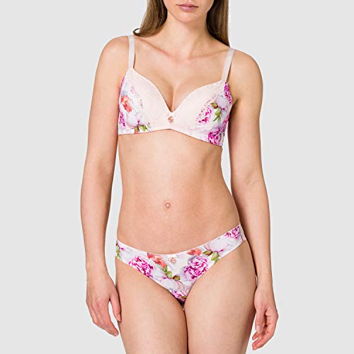 Emporio Armani Ropa Interior brasileña Briefs, Estampado Peony, L para Mujer