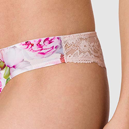 Emporio Armani Ropa Interior brasileña Briefs, Estampado Peony, L para Mujer