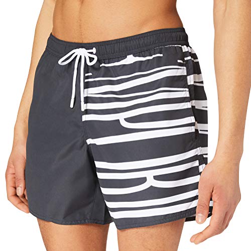 Emporio Armani Swimwear Boxer Brand Evidence Bañador, Emporio Armani Black, 3XL para Hombre