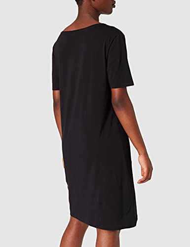 Emporio Armani Underwear Night Dress Basic Cotton Nightgown, Negro, S para Mujer