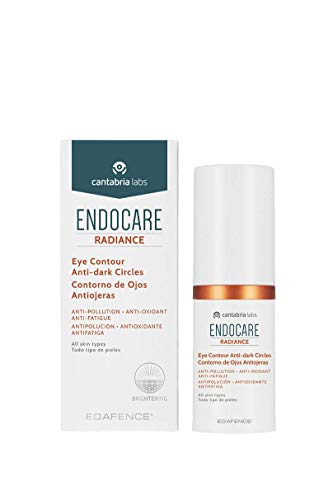 Endocare Radiance Contorno Ojos y Antiojeras - Crema Contorno de Ojos Antipolución, Antioxidante y Antifatiga, para Todo Tipo de Pieles, Beige, 15 ml