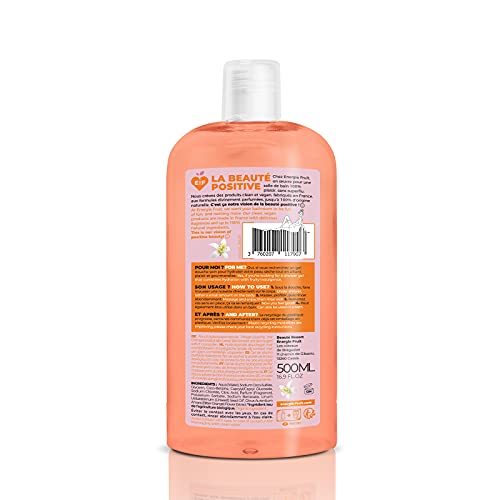 ENERGIE FRUIT | Gel de ducha pH neutro | Flor de azahar y aceite de linaza BIO | Vegano | 500 ml