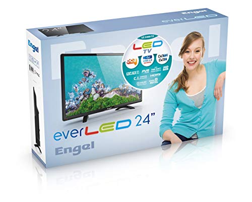 Engel EVERLED - Televisor de 24" FULL HD (USB, PVR, OCA, modo hotel), color negro