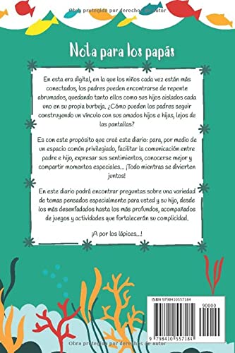 Entre Papá y Yo - El diario Padre Hijo que crea recuerdos: Un diario divertido para reforzar el vínculo entre Padres e Niños / Chicos adolescentes (8-14 años)