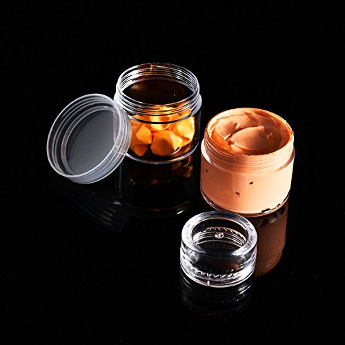 Envases para Cosmetica,Worsendy Contenedor de Cosméticos,Contenedor de Cosméticos Bote Tarro de Viaje Set con Tapa para Almacenaje de Maquillaje Cremas Muestras,5g/10g/15g/20g Gramos (Blanco, 10g)