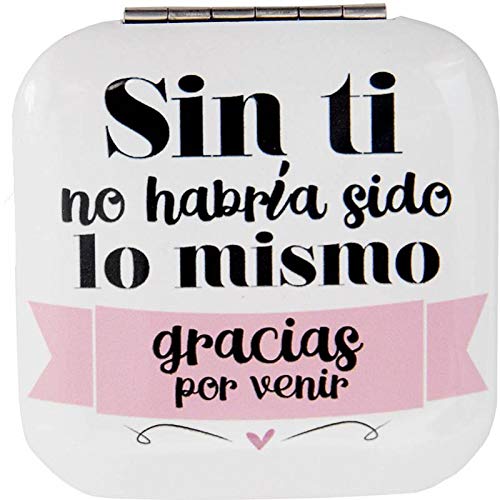 Espejo Frases"Gracias por Venir" - Espejos, Espejitos con Frases Originales Divertidas Originales Baratos para Detalles, Recuerdos, Regalos, Cumpleaños Bodas, Bautizos y Comuniones