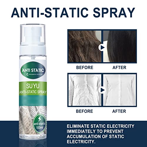 Espray antiestático, para ropa, spray antiestático, tamaño de viaje, espray antiestático, reduce la electricidad estática para ropa