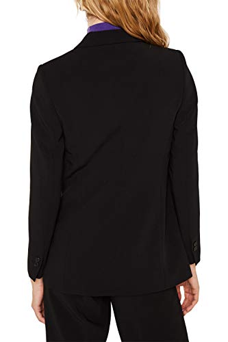 Esprit 119eo1g021 Chaqueta de Traje, Negro (Black 001), 34 (Talla del Fabricante: 32) para Mujer