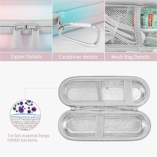 Estuche para Braun Oral B Vitality 100/170, Oral B PRO 2 2500/600, ATMOKO, Fairywill,Philips Sonicare Cepillo Eléctrico Dental, Funda Caja Protector Viaje Universal Cubrir Bolso (Gradient)