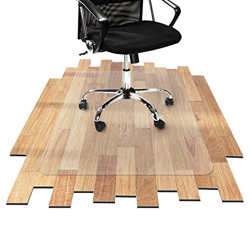 ETM Floortex – Estera de protección para el suelo | 100% Sin BPA & ftalatos – sin olor, silla de oficina Base para casa y oficina, muchos tamaños, transparente, 120 x 120 cm