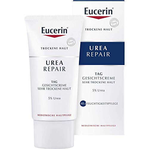 Eucerin Urea Repair - Crema facial de día para piel muy seca, 50 ml