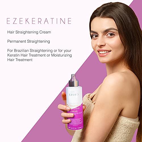 Ezero Serum Pelo con Keratina para Alisar El Cabello en Crema o para su Tratamiento Keratina Cabello o tratamiento hidratante cabello - Acondicionador sin Aclarado