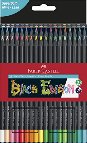 Faber-Castell 116436 - Est. 36 láp. Colores black edition.