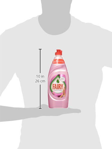 FAIRY Limpieza & Cuidado Rosa y Satén Lavavajillas Líquido 650 ml, con protección de la Dermis beneficia la piel y combate la grasa