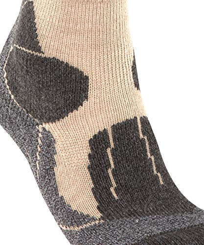 Falke Hombre, TK1 Calcetines para Senderismo, Lana, Beis (Nature Mel 4100), 44-45, (1 par)