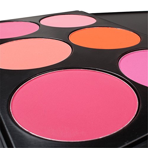 FantasyDay® 6 Colores Cara Polvos Coloretes/Blush Paleta de Maquillaje Cosmética #1 - Perfecto para Sso Profesional y Diario