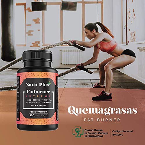 FAT BURNER Cápsulas | Quemagrasas potente, perdida de peso y tonificación | CN Farmacia 194559.4 | Aumento de energía, rendimiento deportivo y recuperación post entreno.