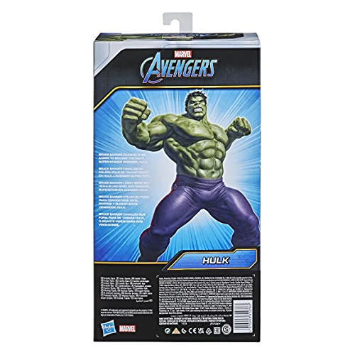 Figura de acción de lujo de Hulk de Marvel Avengers Titan Hero Series Blast Gear, juguete de 30 cm, para niños a partir de 4 años