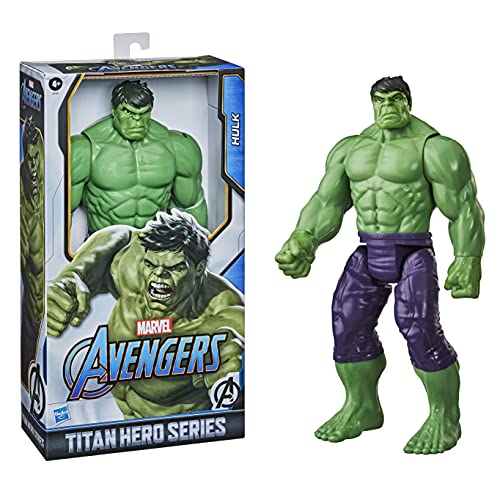 Figura de acción de lujo de Hulk de Marvel Avengers Titan Hero Series Blast Gear, juguete de 30 cm, para niños a partir de 4 años