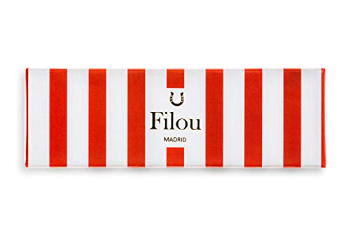 FILOU Bolígrafo roller recargable para mujer, con caja de regalo a juego, tinta azul, detalles en dorado rosa grabados, acabado premium, Modelo Fresh Garden