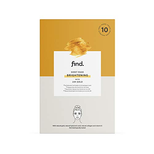 FIND - Brightening sheet mask with natural 24K gold - 10 pack