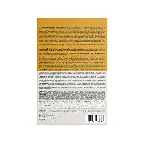 FIND - Brightening sheet mask with natural 24K gold - 10 pack