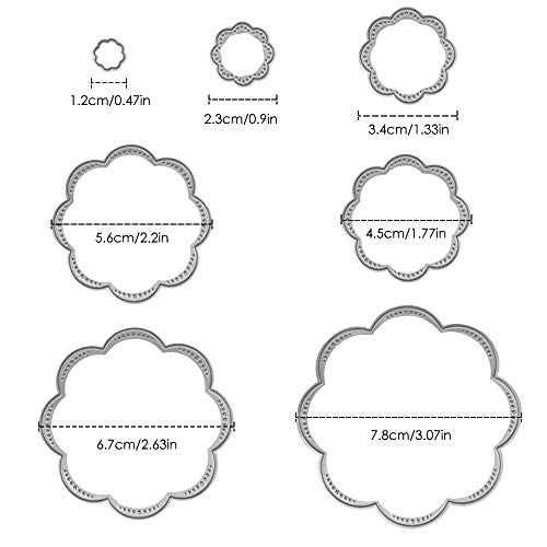 FineGood - Juego de 3 troqueles de corte de metal para troquelado, troqueladoras para hacer tarjetas, manualidades y manualidades para troquelar álbumes de recortes y decoración