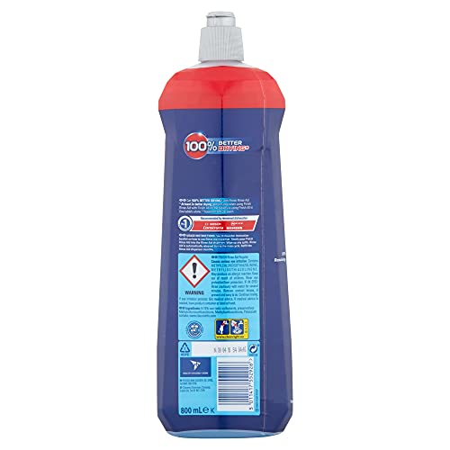 Finish Enjuague líquido para lavar el lavaplatos, paquete de brillo y protección, azul, 800 ml, 1 unidad, (paquete de 2)