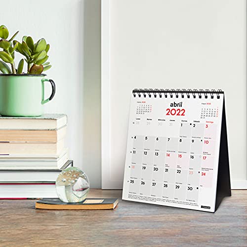 Finocam - Calendario 2022 XS - 140x150 mm Neutro de Sobremesa para Escribir Español