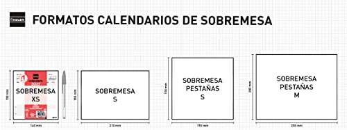 Finocam - Calendario 2022 XS - 140x150 mm Neutro de Sobremesa para Escribir Español